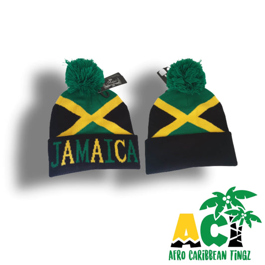 Jamaica Pom Pom Beanie
