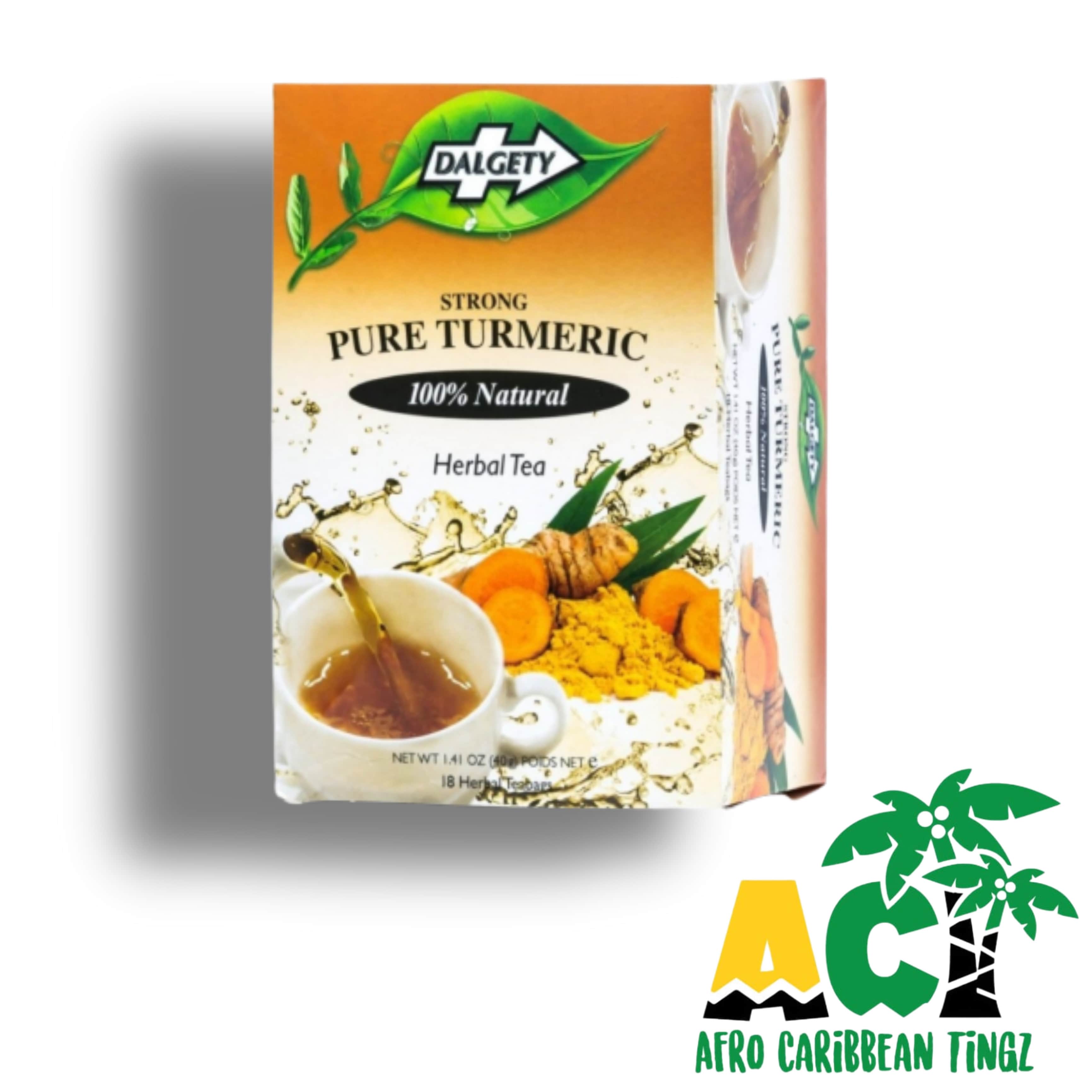 Tumeric Tea Tag Dalgety Pure Strong Tumeric Tea 40g – Afro Caribbean Tingz
