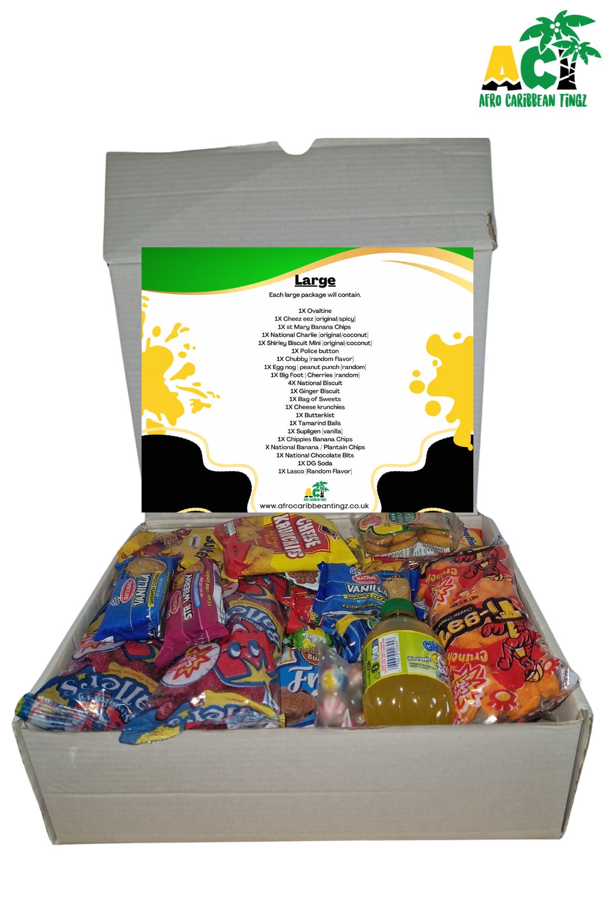 Original Large Gift Box photo with packaged contents and contents sheet