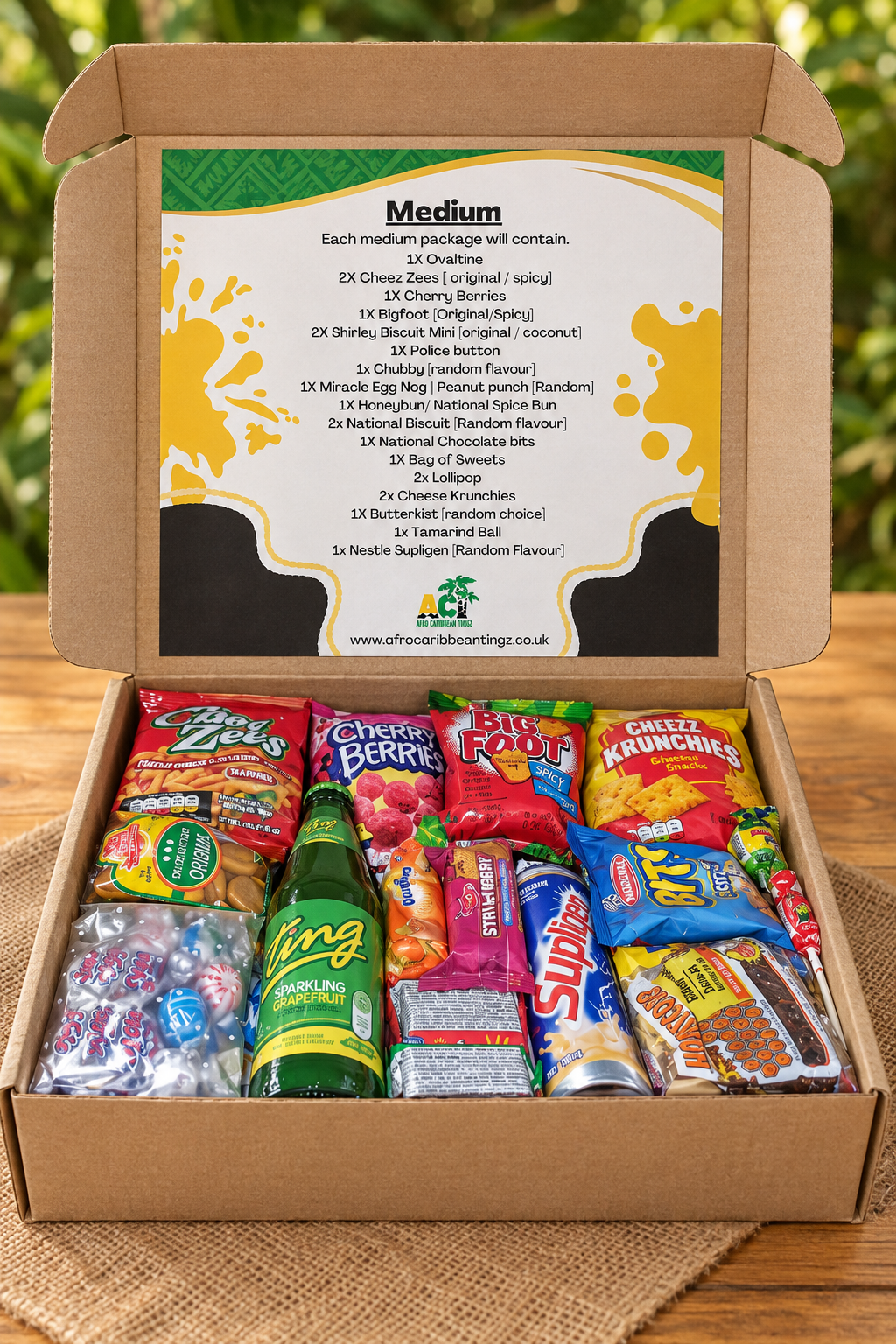 Medium Gift Box in the warm tabletop style